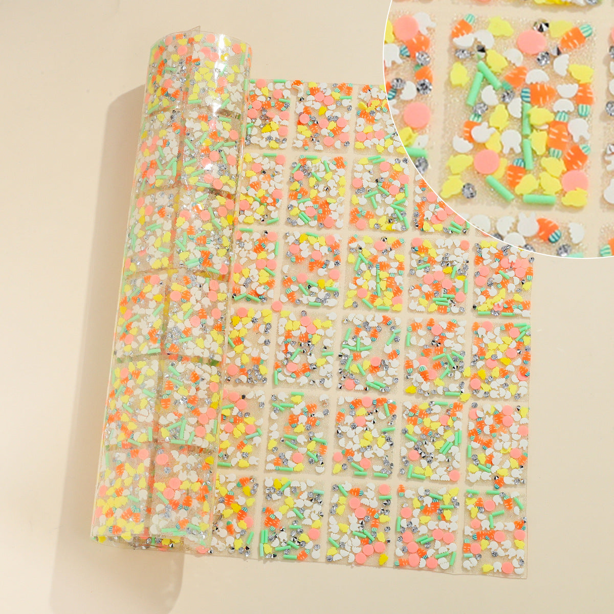 Wholesale DIY pen stickers geometric special-shaped resin hot melt double-sided adhesive backing diamond piece